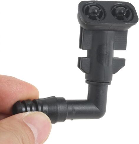 2PCS Universal Car Headlight Washer Nozzle Spray Jet For Signum Vectra 2003 To 2008 Black Plastic in Saudi Arabia