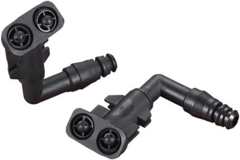 2PCS Universal Car Headlight Washer Nozzle Spray Jet For Signum Vectra 2003 To 2008 Black Plastic in Saudi Arabia