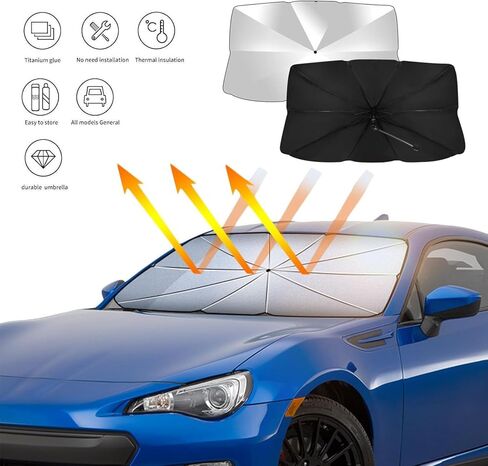 Car Windshield Sun Shade Umbrella for Land Rover Discovery 4/Discovery 4 S/SE/HSE, Sun Shield Cover Sun Visor Full Cover Front Windscreen Sun Shade Protector in Saudi Arabia