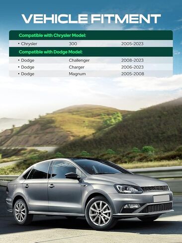 YHTAUTO 5x4.5 فواصل العجلات المركزية 1 بوصة تناسب 2005-2023 كرايسلر 300، دودج تشارجر، تشالنجر، ماغنوم 5x114.3 مم فواصل الإطارات مع 14x1.5 ترصيع 71.5 مم محور تتحمل 5 العروة 4 قطع محول عجلة سوداء in Saudi Arabia