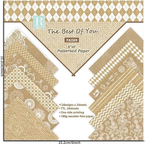 24 Sheets Lace Craft Paper Pads Cutting Dies Art Background Origami Scrapbooking Card Making in Saudi Arabia