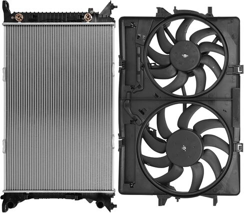 620839 Cooling Fan and 13188 Radiator for Audi for A4 2009-2016 for A4 Quattro 2009-2014 2016 for A5 2010-2014 for A5 Quattro 2010-2017 for allroad 2013-2016 for Q5 2011-2017 in Saudi Arabia