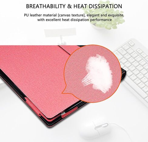 Laptop Case Cover for HP EliteBook 6 G1q G1i G1iR G1a 14 inch & for 14'' ProBook 4 G1i /G1q /G1a Sleeve,PU Leather Protective Shell Notebook PC Bag Accessories (Pink) in Saudi Arabia