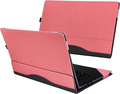 Laptop Case Cover for HP EliteBook 6 G1q G1i G1iR G1a 14 inch & for 14'' ProBook 4 G1i /G1q /G1a Sleeve,PU Leather Protective Shell Notebook PC Bag Accessories (Pink) in Saudi Arabia