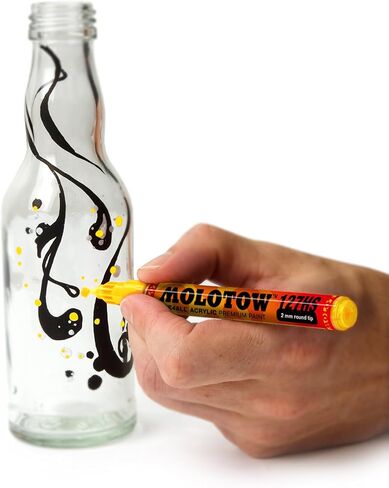 قلم طلاء أكريليك MOLOTOW ONE4ALL، 2 مم، فلورسنت برتقالي نيون، 1 لكل واحدة (127.230) in Kuwait