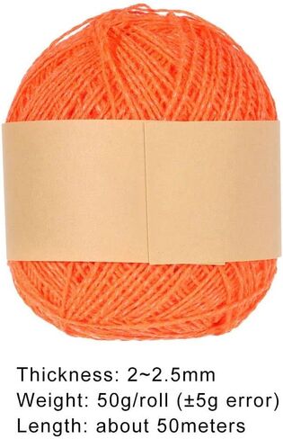 Luminous Chunky Yarn Fluorescent Hand Knitted Weave DIY Handmade Knitting Wool Yarn(Beige) in Saudi Arabia