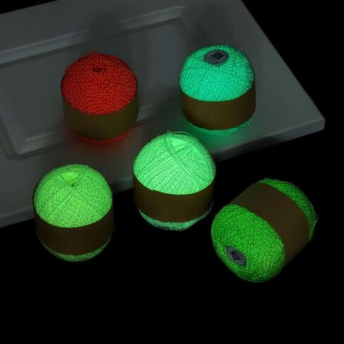 Luminous Chunky Yarn Fluorescent Hand Knitted Weave DIY Handmade Knitting Wool Yarn(Beige) in Saudi Arabia
