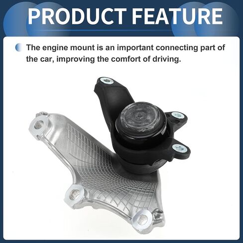 Engine Motor Mount, Transmission Motor Mount No.50870T2GA03 for Honda Accord 9th Generation (CR_)2014-2018 3.0L 6A/MT Rear-Wheel Drive Silver Tone in Saudi Arabia
