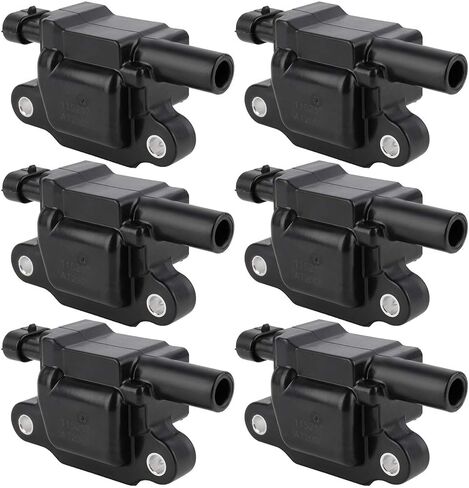 6PCS Ignition Coils Compatible with for Chevy Silverado 1500 4.3L 2014-2018 for Chevy Corvette 6.2L 2014-2018 for GMC Sierra 1500 5.3L 2014-2018 Replacement for UF743 12619161 in Saudi Arabia