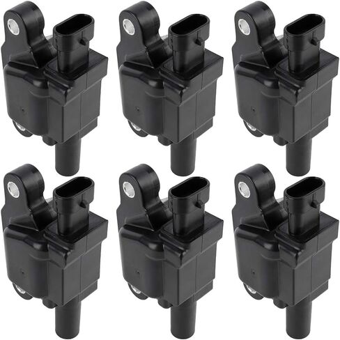 6PCS Ignition Coils Compatible with for Chevy Silverado 1500 4.3L 2014-2018 for Chevy Corvette 6.2L 2014-2018 for GMC Sierra 1500 5.3L 2014-2018 Replacement for UF743 12619161 in Saudi Arabia