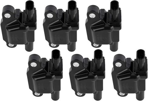 6PCS Ignition Coils Compatible with for Chevy Silverado 1500 4.3L 2014-2018 for Chevy Corvette 6.2L 2014-2018 for GMC Sierra 1500 5.3L 2014-2018 Replacement for UF743 12619161 in Saudi Arabia