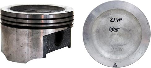 Set of 6 Dish Top Hypereutectic Pistons for 89-93 GM/Buick 3.3L/204 | .040 (1.00mm Oversized) | 3.740in. Bore Diameter in Saudi Arabia