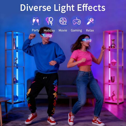 Floor Lamp with Shelves, Modern Shelf Lamp with Remote/APP Control, Standing Lamp for Living Room and Bedroom, 5-Tier Display Shelf with Dimmable Lights, Tall Lamp, Bookshelf, White/Natural in Kuwait