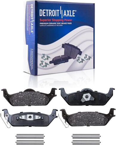 محور ديترويت - وسادات الفرامل لعام 2004 2005 2006 2007 2008 Ford F-150 Lincoln Mark LT، وسادات فرامل سيراميك مع مجموعة وسادات فرامل بديلة أمامية وخلفية in Saudi Arabia