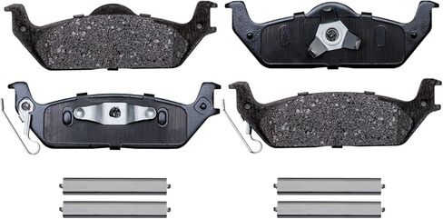 محور ديترويت - وسادات الفرامل لعام 2004 2005 2006 2007 2008 Ford F-150 Lincoln Mark LT، وسادات فرامل سيراميك مع مجموعة وسادات فرامل بديلة أمامية وخلفية in Saudi Arabia