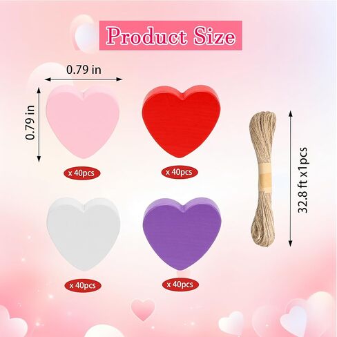 Lucleag 210Pcs Christmas Wooden Bead, Red White Green Wooden Beads DIY Crafts Kits, Christmas Tree Wood Beads Ornaments Xmas Wood Bead with Hemp Rope for Christmas Decor Gifts Party Supplies in Kuwait