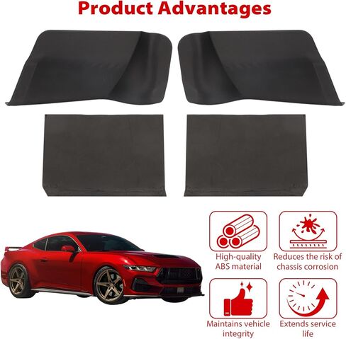 مجموعات لوحة غطاء فتحة بطانة الحاجز - اللوحات الطينية لموديلات Ford Mustang GT S650 (يسار + يمين) in Saudi Arabia