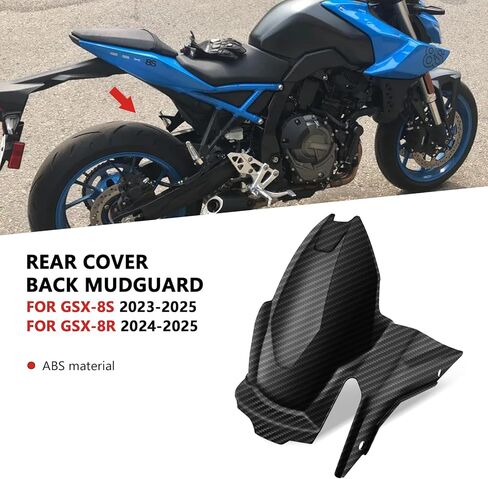 for GSX-8S GSX8S 2025-2023 GSX-8R GSX8R 2025 2024 Motorcycle Mudguard Rear Cover Splash Protector (Black) in Kuwait