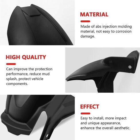 for GSX-8S GSX8S 2025-2023 GSX-8R GSX8R 2025 2024 Motorcycle Mudguard Rear Cover Splash Protector (Black) in Kuwait