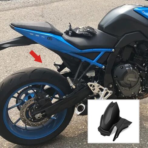 for GSX-8S GSX8S 2025-2023 GSX-8R GSX8R 2025 2024 Motorcycle Mudguard Rear Cover Splash Protector (Black) in Kuwait