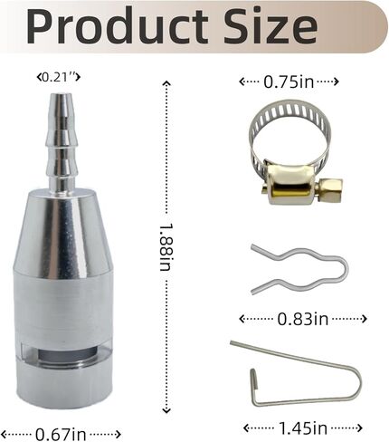 Upgraded Aluminum Fuel Return Line Quick Connector - Compatible with Ford 6.7L F250 F350 F450 F550 2017-2024 - Replaces HC3Z-9A564-A in Kuwait