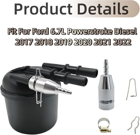 Upgraded Aluminum Fuel Return Line Quick Connector - Compatible with Ford 6.7L F250 F350 F450 F550 2017-2024 - Replaces HC3Z-9A564-A in Kuwait