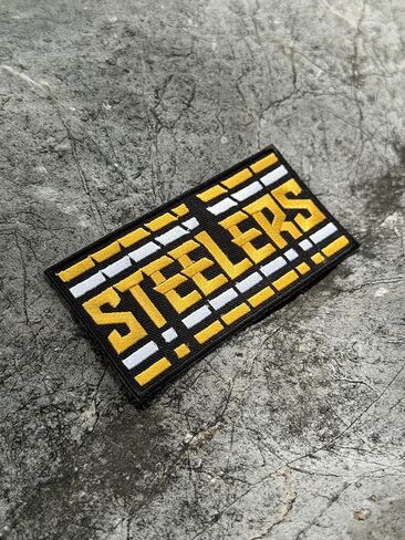 Siam Accs Rugby Fans Steelers Patch Embroidery American Football Fan Favorite Team Iron On Sew On for Clothing Backpacks Jeans Motorcycle Sew On Custom Jackets Hats Tactical Bags in Saudi Arabia