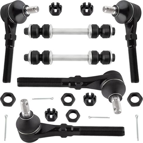 K8772 ES3366 ES3367 ES3369 ES3370 Front Stabilizer Sway Bar Links Inner & Outer Tie Rod Ends Left & Right for Ford Expedition 17-02 F-150 97-03 F-250 97-99 Lincoln Navigator 98-02, Pack of 6 in Saudi Arabia