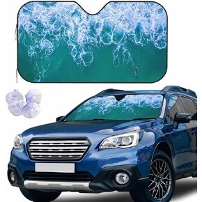 Beach Chairs Car Windshield Sun Shade Tropical Ocean Island Parasol Front Window Shades Sunshade Cover Sun Visor Shield Block Automotive Interior Portector Blocks UV Rays for Car in Saudi Arabia