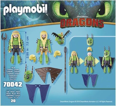 Playmobil كيفية تدريب Dragon III Ruffnut وTuffnut مع بدلة الطيران in Saudi Arabia