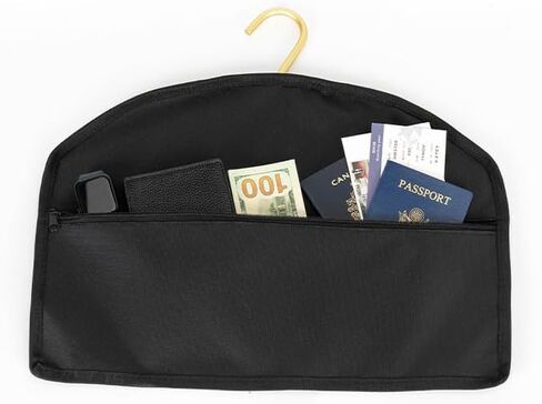 Hanger Diversion Safe Hidden Pocket Safe, Fits Under Hanging Clothes with Pocket to Hide Valuables Jewelry, Cash & Documents - Discreet Hanging Pocket for Closet for Home Office in Saudi Arabia