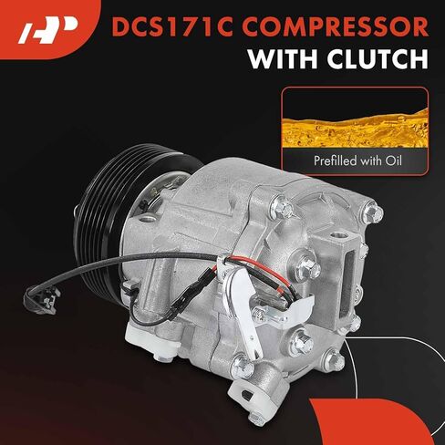 A-Premium Air Conditioner AC Compressor with Clutch Compatible with Mitsubishi Outlander 3.0L 2008-2017, Lancer 2.0L 2011-2015, with QS90 Compressor in Saudi Arabia