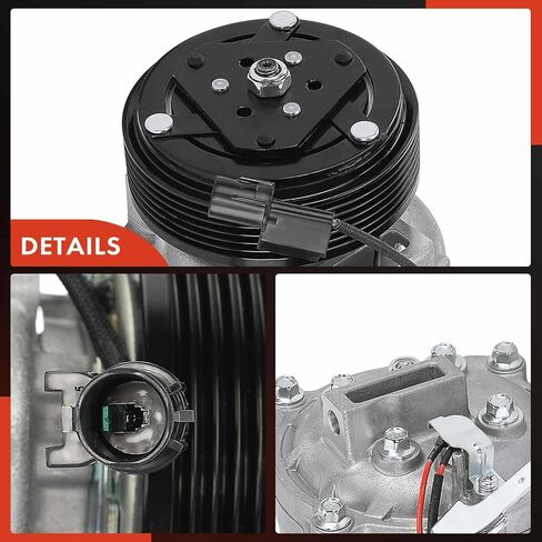 A-Premium Air Conditioner AC Compressor with Clutch Compatible with Mitsubishi Outlander 3.0L 2008-2017, Lancer 2.0L 2011-2015, with QS90 Compressor in Saudi Arabia