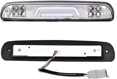 PIT66 LED 3rd Brake Light Compatible with Ford F250 F350 F450 F550 Super Duty 1999-2016/Fit Ford Ranger 1993-2011 Third Brake Light Chrome Housing Clear Lens in Saudi Arabia
