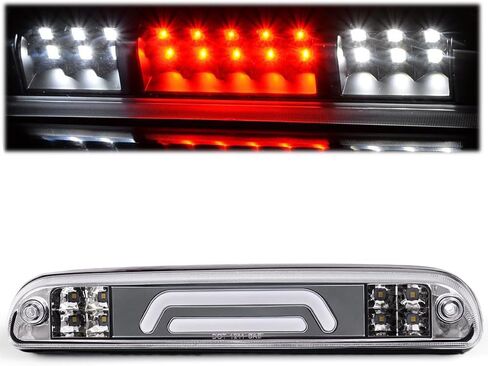 PIT66 LED 3rd Brake Light Compatible with Ford F250 F350 F450 F550 Super Duty 1999-2016/Fit Ford Ranger 1993-2011 Third Brake Light Chrome Housing Clear Lens in Saudi Arabia
