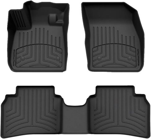 Weathertech FloorLiner HP Custom Fit Floor Mats for Buick Envision 1st & 2nd Row (4418841-4416602IM), Black in Saudi Arabia