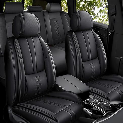 Fit for Subaru Baja 2003-2006 Seat Covers,Front Set 2 Seats Waterproof Soft Leather Car Seat Covers with Airbag,Anti-Slip Car Interior Cushions for Baja(Black,Standard) in Saudi Arabia