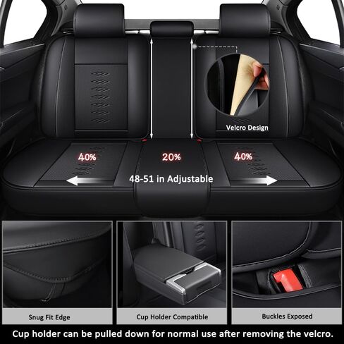 Fit for Subaru Baja 2003-2006 Seat Covers,Front Set 2 Seats Waterproof Soft Leather Car Seat Covers with Airbag,Anti-Slip Car Interior Cushions for Baja(Black,Standard) in Saudi Arabia