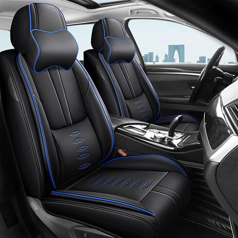 Fit for Subaru Baja 2003-2006 Seat Covers,Front Set 2 Seats Waterproof Soft Leather Car Seat Covers with Airbag,Anti-Slip Car Interior Cushions for Baja(Black,Standard) in Saudi Arabia