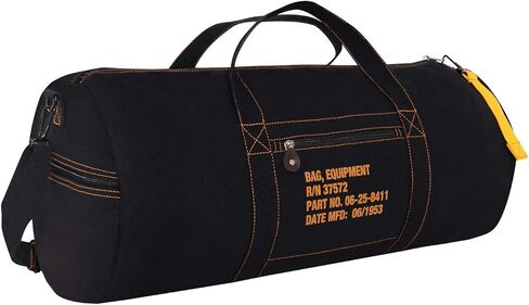 Rothco Canvas Equipment Duffle Bag – Travel & Gym Bag with Heavyweight Cotton Canvas Material – Great for Storing Gear, Clothing, and More – Earth Brown – 24" in Saudi Arabia