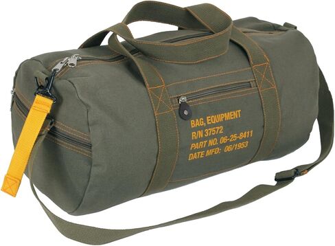 Rothco Canvas Equipment Duffle Bag – Travel & Gym Bag with Heavyweight Cotton Canvas Material – Great for Storing Gear, Clothing, and More – Earth Brown – 24" in Saudi Arabia