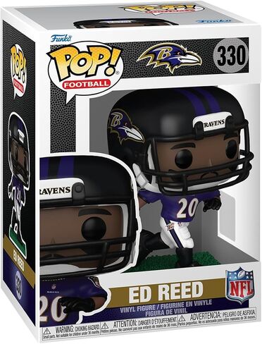 فانكو بوب! NFL: Legends - Ed Reed - Ravens - مجسم من الفينيل قابل للتجميع - فكرة هدية - بضائع رسمية - ألعاب للأطفال والكبار - عشاق الرياضة - نموذج مجسم لهواة الجمع in Kuwait