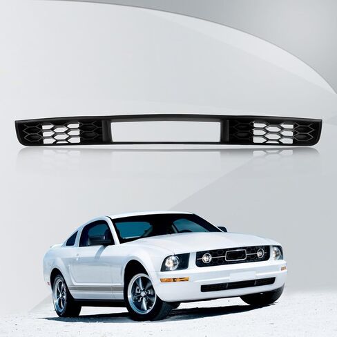 CarPartsDepot Front Texture Black Bumper Grille Assembly Grill With Black Shell and Insert Compatible With Ford Mustang Coupe Convertible 2005-2009 GT 6R3Z8200BA FO1200422 in Saudi Arabia