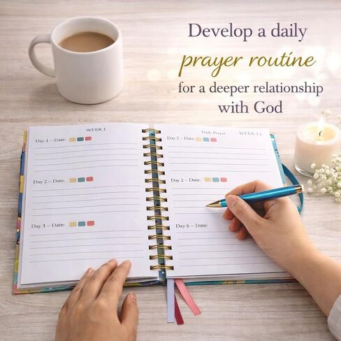 EFFETA Grace & Growth Prayer Journal – A Guided 52 Week Bible Study for Women, Daily Prayer & Reflection Journal, Faith Based Gift for Christian Women in Saudi Arabia