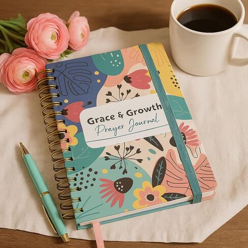 EFFETA Grace & Growth Prayer Journal – A Guided 52 Week Bible Study for Women, Daily Prayer & Reflection Journal, Faith Based Gift for Christian Women in Saudi Arabia