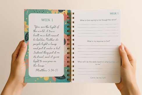 EFFETA Grace & Growth Prayer Journal – A Guided 52 Week Bible Study for Women, Daily Prayer & Reflection Journal, Faith Based Gift for Christian Women in Saudi Arabia