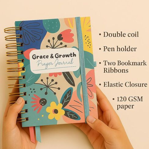 EFFETA Grace & Growth Prayer Journal – A Guided 52 Week Bible Study for Women, Daily Prayer & Reflection Journal, Faith Based Gift for Christian Women in Saudi Arabia