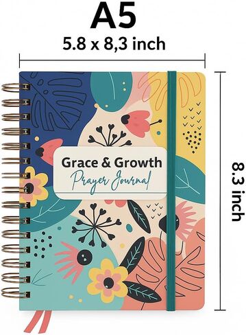 EFFETA Grace & Growth Prayer Journal – A Guided 52 Week Bible Study for Women, Daily Prayer & Reflection Journal, Faith Based Gift for Christian Women in Saudi Arabia