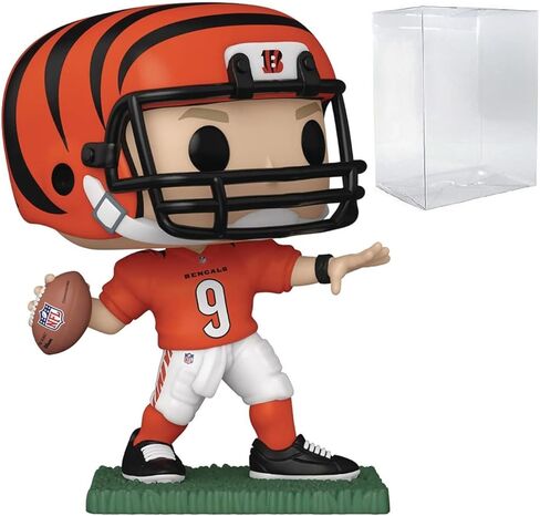 كرة القدم POP: Bengals - شخصية جو بورو فانكو من الفينيل (مرفقة مع حافظة حماية صندوقية متوافقة)، متعددة الألوان، 3.75 بوصة in Saudi Arabia