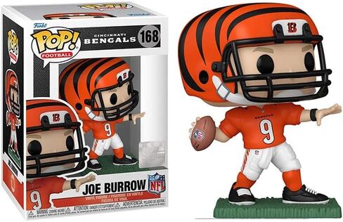 كرة القدم POP: Bengals - شخصية جو بورو فانكو من الفينيل (مرفقة مع حافظة حماية صندوقية متوافقة)، متعددة الألوان، 3.75 بوصة in Saudi Arabia